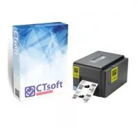 На фото изображен Полнофункциональный комплект для маркировки CTsoft Маркировка + TSC TE200DM c интеграцией в Честный ЗНАК 