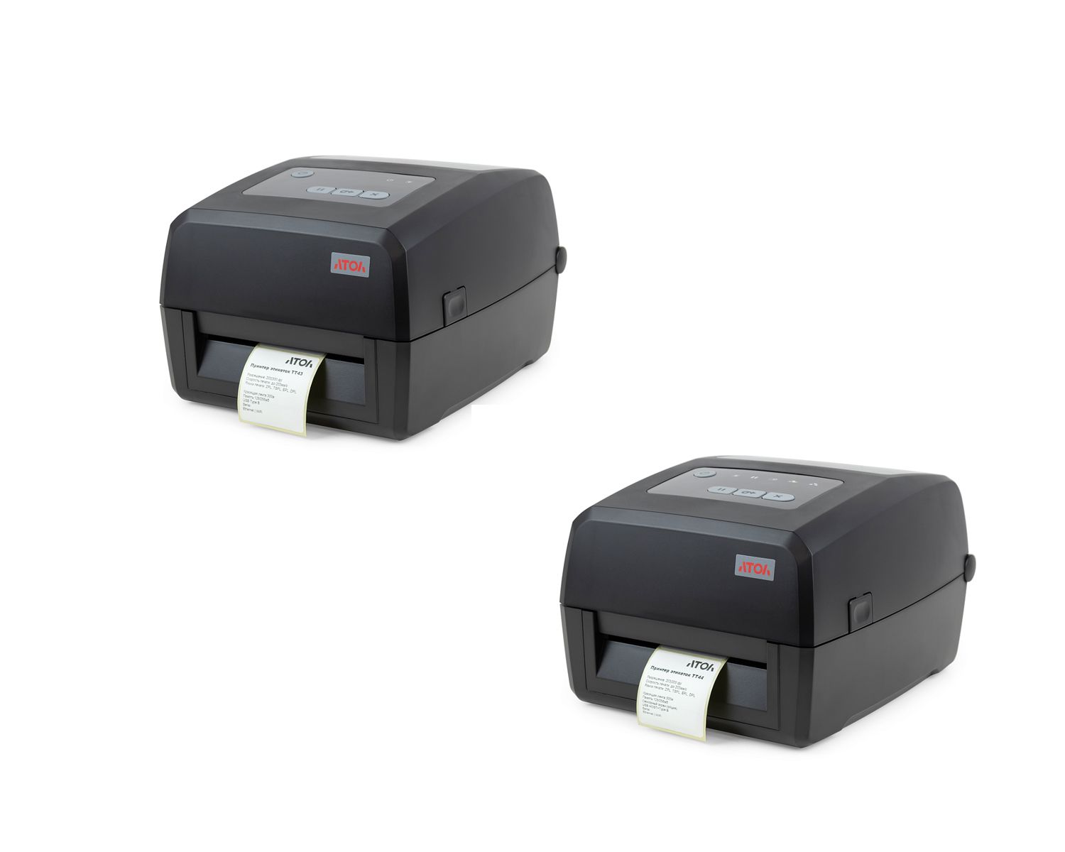 На фото изображен Старт продаж принтеров этикеток АТОЛ ТТ43 и АТОЛ ТТ44