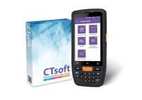 На фото изображен Комплект CTsoft Online + ТСД Kaicom K7