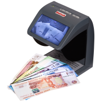 На фото изображен Детектор банкнот DoCash mini IR/UV/AS